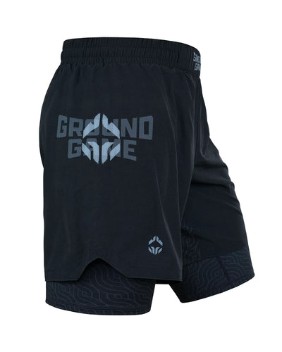 Pantaloni scurți de antrenament 2 în 1 Samurai Shadow