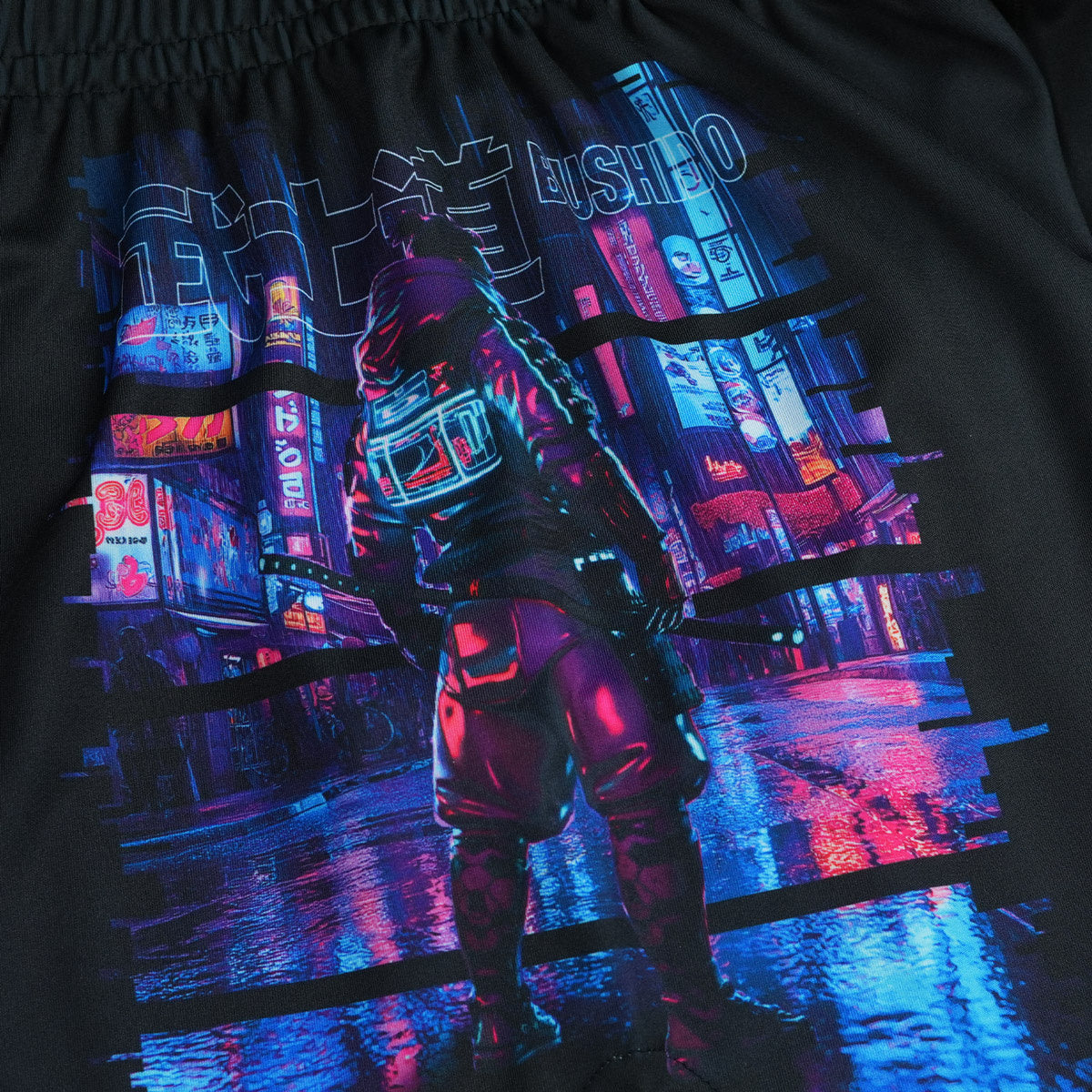 Pantaloni scurți de antrenament pentru copii Cyber Samurai