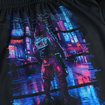 Pantaloni scurți de antrenament pentru copii Cyber Samurai