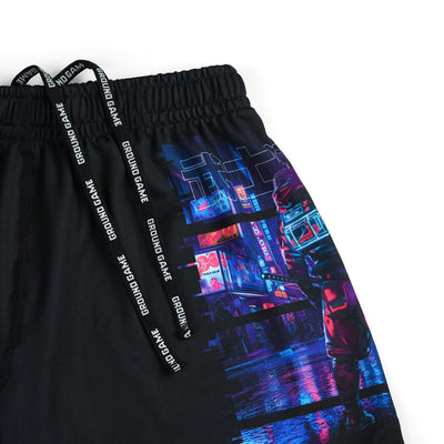 Pantaloni scurți de antrenament pentru copii Cyber Samurai