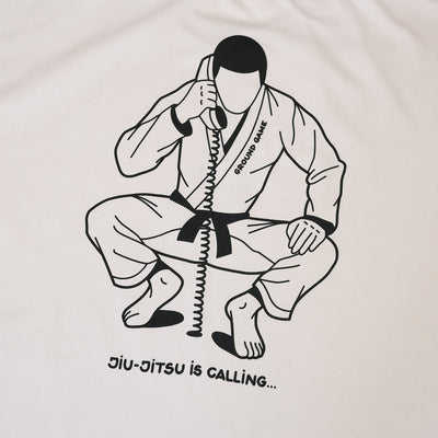 Tricou Jiu-Jitsu is Calling x Noize Oversize (Bej)