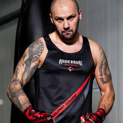 Maiou de box Knockout Game (negru)