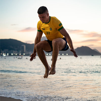 Rashguard Brazil Football cu mânecă scurtă
