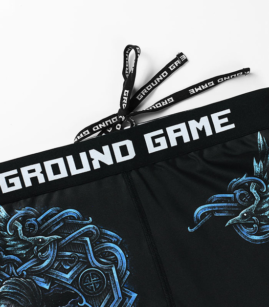 Pantaloni scurți de compresie Vale Tudo Viking Ground Game negru
