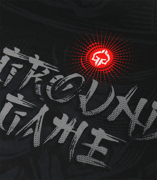 Rashguard pentru bărbați cu mâneci scurte Samurai 2.0 Ground Game negru