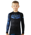 Rashguard pentru copii cu mâneci lungi Viking Kids Ground Game negru
