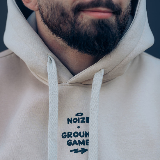 Hanorac cu glugă Jiu-Jitsu is Calling x Noize Ground Game Bej