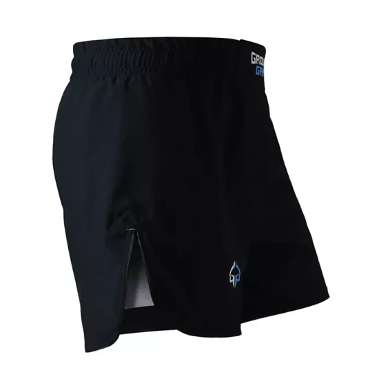 Pantaloni scurți MMA ușori Athletic Classic pentru bărbați Ground Game negru