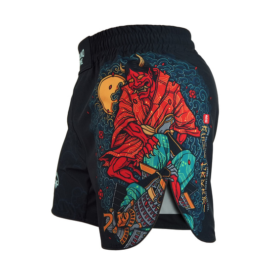 Pantaloni scurți MMA ușori Ashi Garami pentru bărbați negru