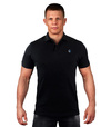 Tricou polo pentru bărbați Minimal Ground Game negru