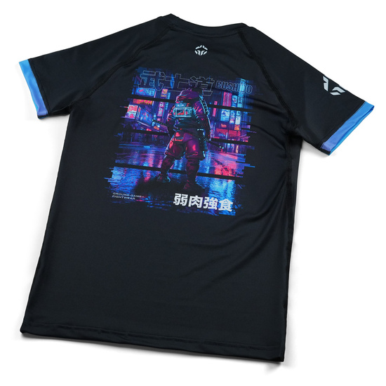 Rashguard pentru copii cu mâneci scurte Cyber Samurai Ground Game