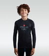 Rashguard pentru copii cu mâneci lungi Samurai 2.0 Kids Ground Game negru