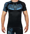 Rashguard pentru bărbați cu mâneci scurte Viking Ground Game negru