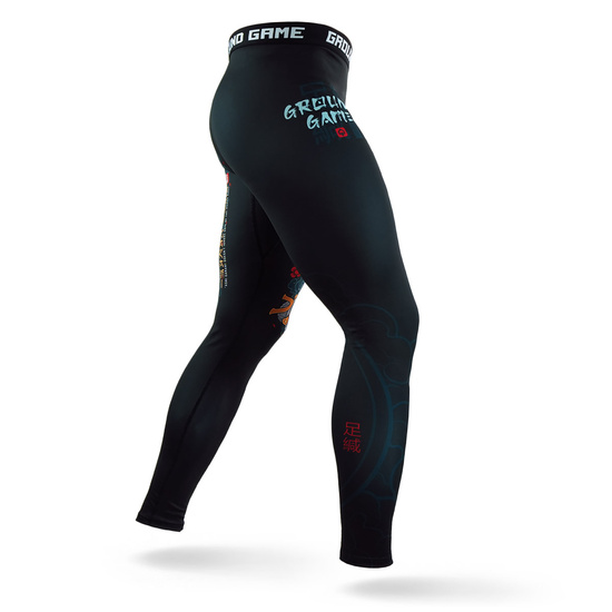 Colanți sport pentru bărbați Ashi Garami Groun Game negru