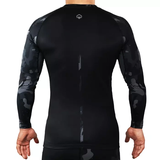 Rashguard pentru bărbați cu mâneci lungi Moro 4.0 Ground Game gri