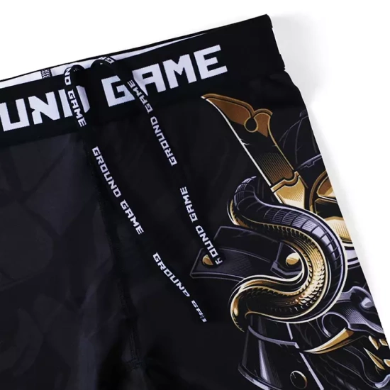 Pantaloni scurți de compresie Vale Tudo Oni Samurai Ground Game negru