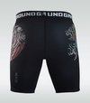 Pantaloni scurți de compresie Vale Tudo Bushido 3.0 Ground Game negru