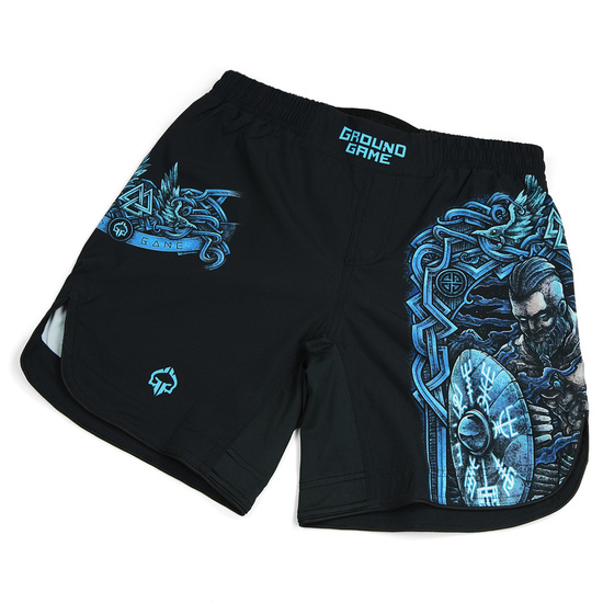 Pantaloni scurți MMA ușori Viking pentru bărbați negru
