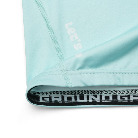 Rashguard pentru femei cu mâneci scurte Athletic Mint Ground Game