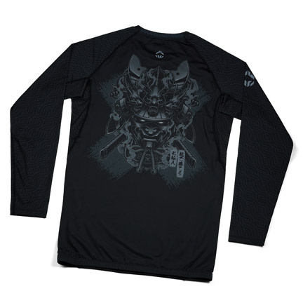 Rashguard pentru bărbați cu mâneci longi Samurai Shadow Ground Game