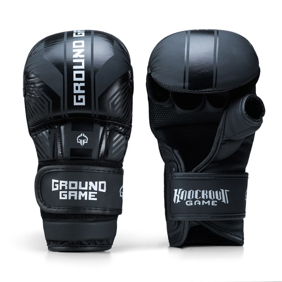 Mănuși de sparring MMA Stripe Black 2.0 Ground Game negru