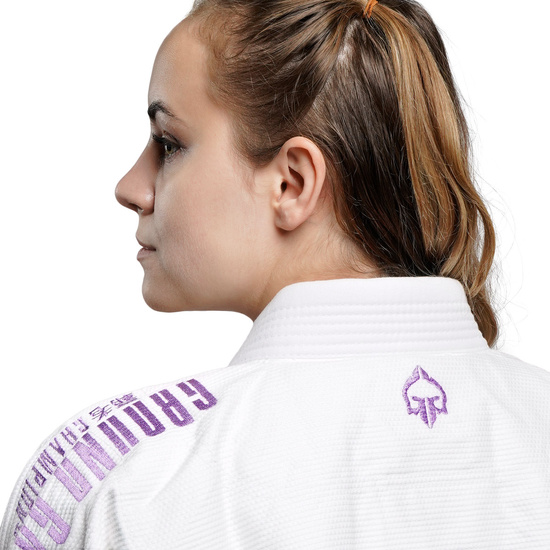 Kimono / GI BJJ Champion 3.0 Lavender pentru femei Ground Game (Alb)