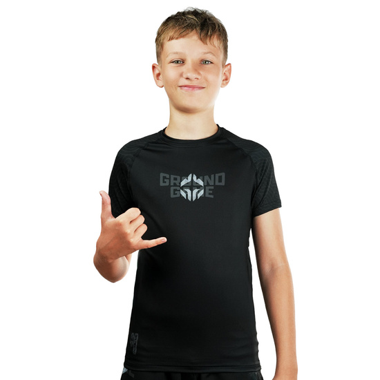 Rashguard pentru copii cu mâneci scurte Samurai Shadow Ground Game
