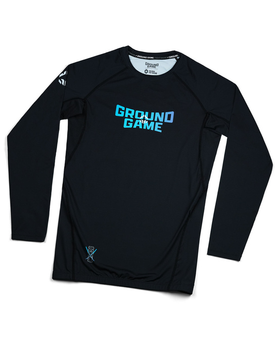 Rashguard pentru bărbați cu mâneci longi Cyber Samurai Ground Game