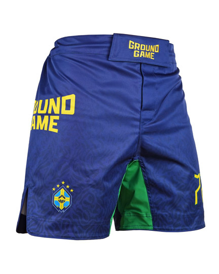 Pantaloni scurți MMA pentru bărbați Brazil Football Ground Game