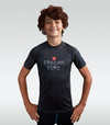 Rashguard pentru copii cu mâneci scurte Samurai 2.0 Kids Ground Game negru