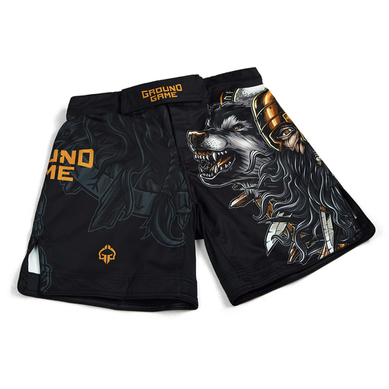 Pantaloni scurți MMA pentru bărbați Ragnarok Ground Game negru