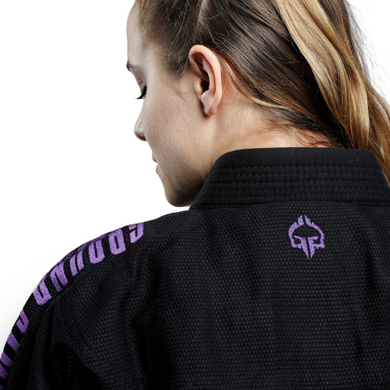 Kimono / GI BJJ Champion 3.0 Lavender pentru femei Ground Game (Negru)
