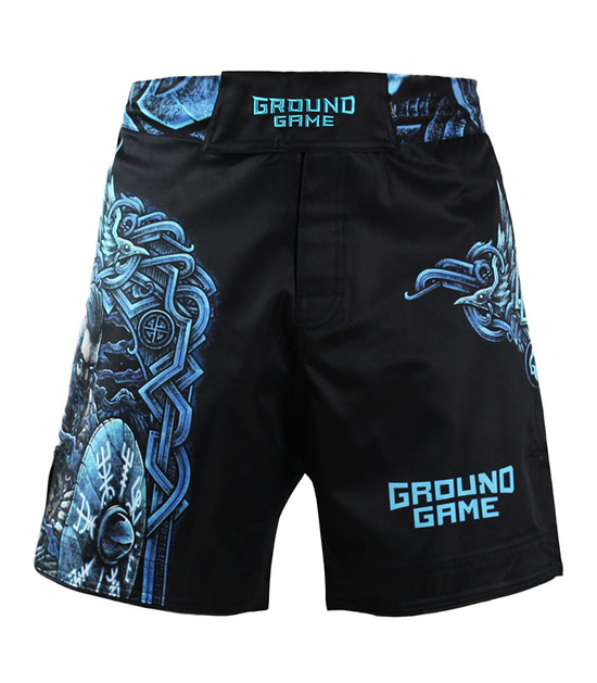 Pantaloni scurți MMA Viking pentru bărbați Ground Game negru