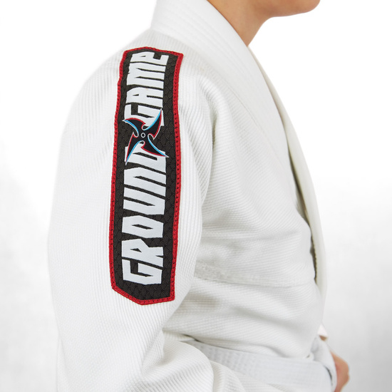 Gi pentru copii BJJ Ninja Ground Game alb