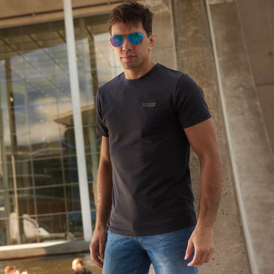 Tricou pentru bărbați Jitsu Ground Game antracit