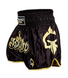 Pantaloni scurți Muay Thai Gold Ground Game negru / gold