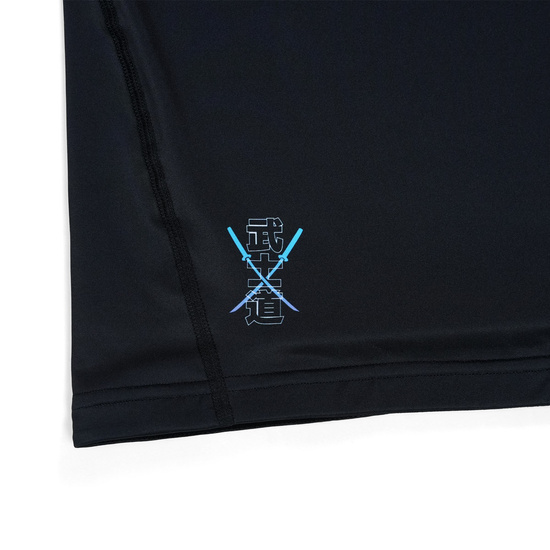 Rashguard pentru bărbați cu mâneci longi Cyber Samurai Ground Game