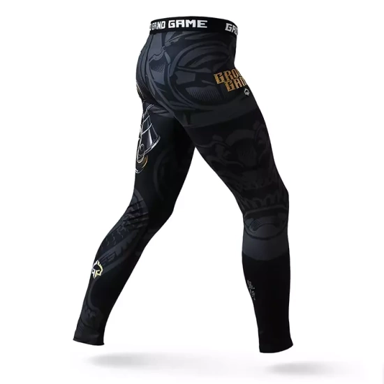 Colanți sport pentru bărbați Oni Samurai Ground Game negru