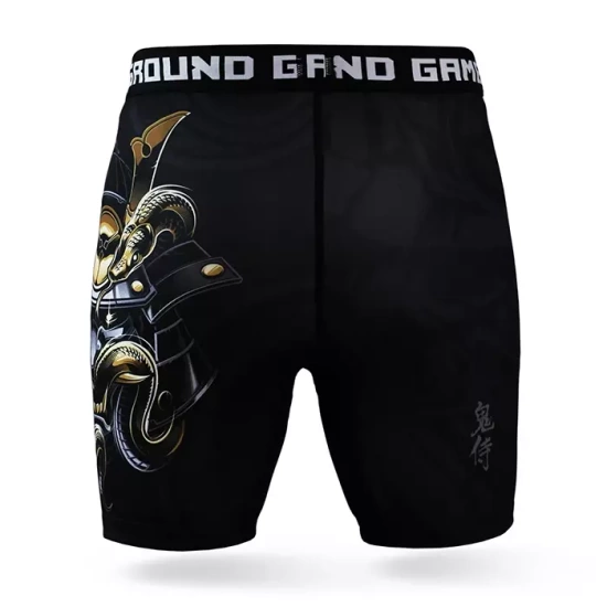 Pantaloni scurți de compresie Vale Tudo Oni Samurai Ground Game negru