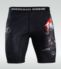 Pantaloni scurți de compresie Vale Tudo Oni Samurai 2.0 Ground Game negru