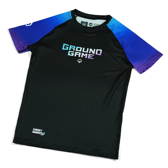 Rashguard pentru copii cu mâneci scurte Cheeky Monkey Ground Game