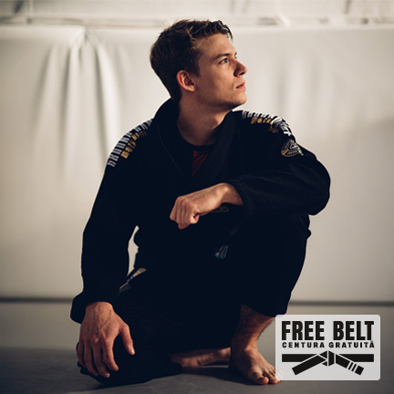 Kimono / GI BJJ Champion 3.0 negru + centura GRATUITĂ