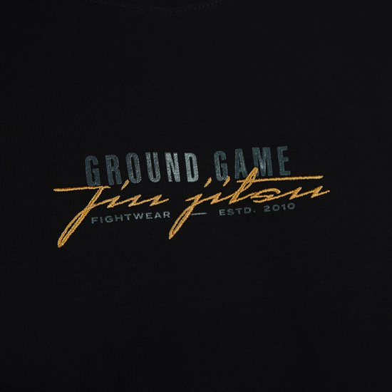 Tricou pentru bărbați Glitz Ground Game negru