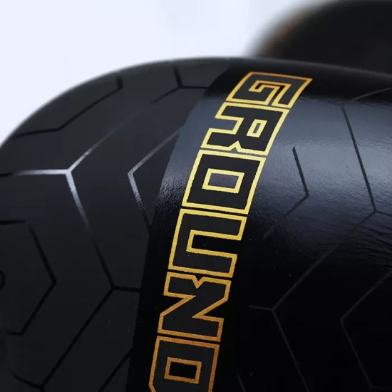 Mănuși de box din piele naturală Equinox Ground Game negru