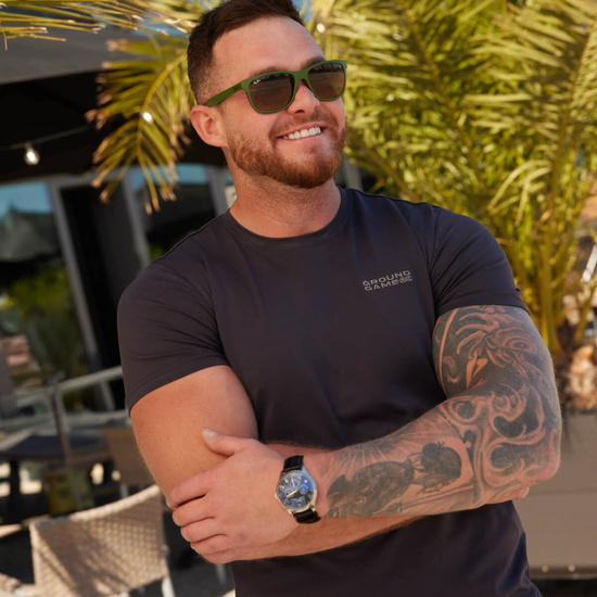 Tricou pentru bărbați Jitsu Ground Game antracit