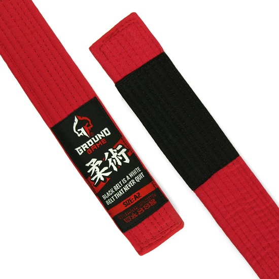Centura de identificare pentru competițiile BJJ Ground Game roșu