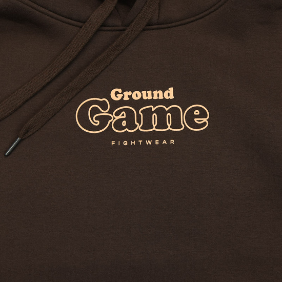 Hanorac la modă cu glugă Bubble Ground Game maro