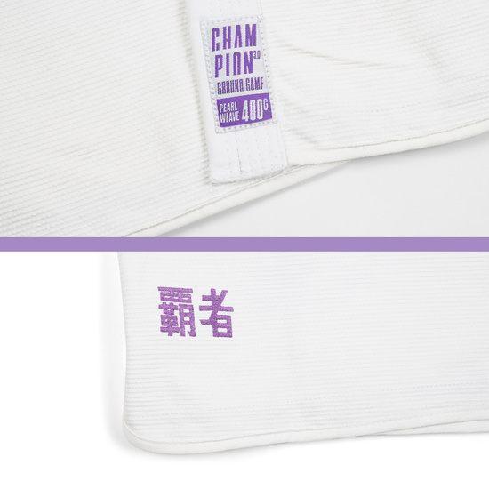 Kimono / GI BJJ Champion 3.0 Lavender pentru femei Ground Game (Alb)