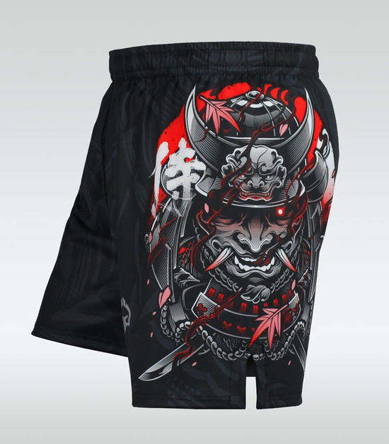 Pantaloni scurți sport pentru copii Samurai 2.0 Kids Ground Game negru