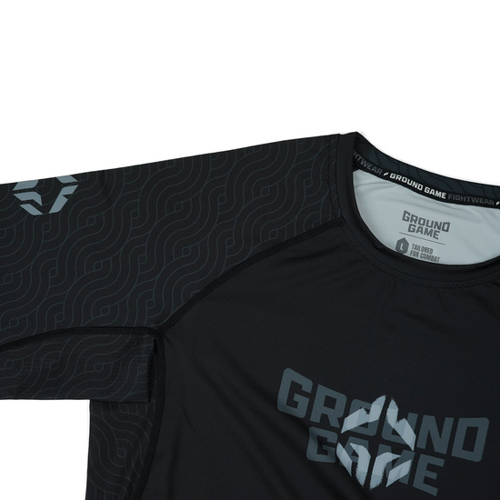 Rashguard pentru bărbați cu mâneci longi Samurai Shadow Ground Game